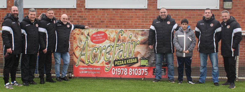 Acrefair Pizza and Kebab Continue to support the Albion
