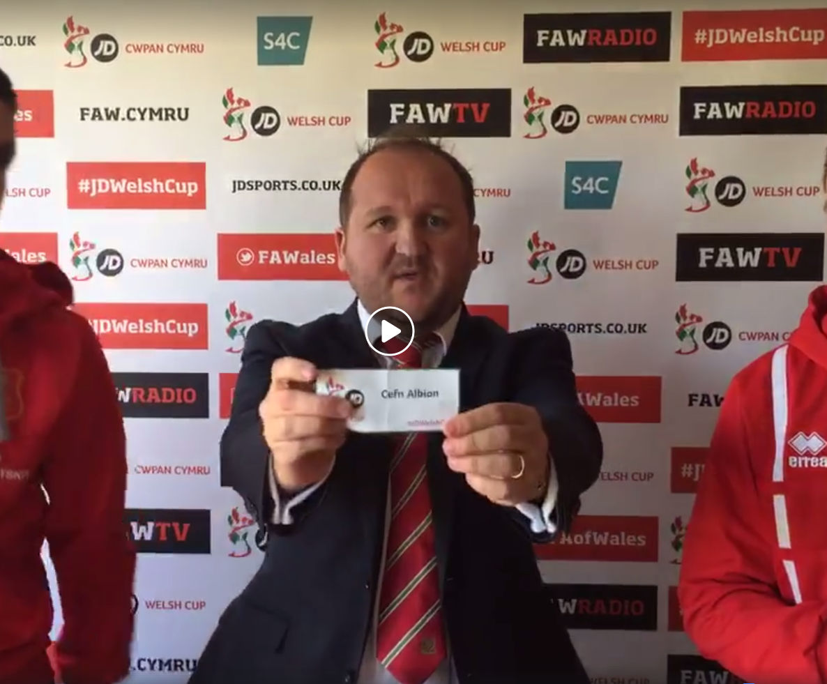 Albion drawn away to Bangor City in the Welsh Cup