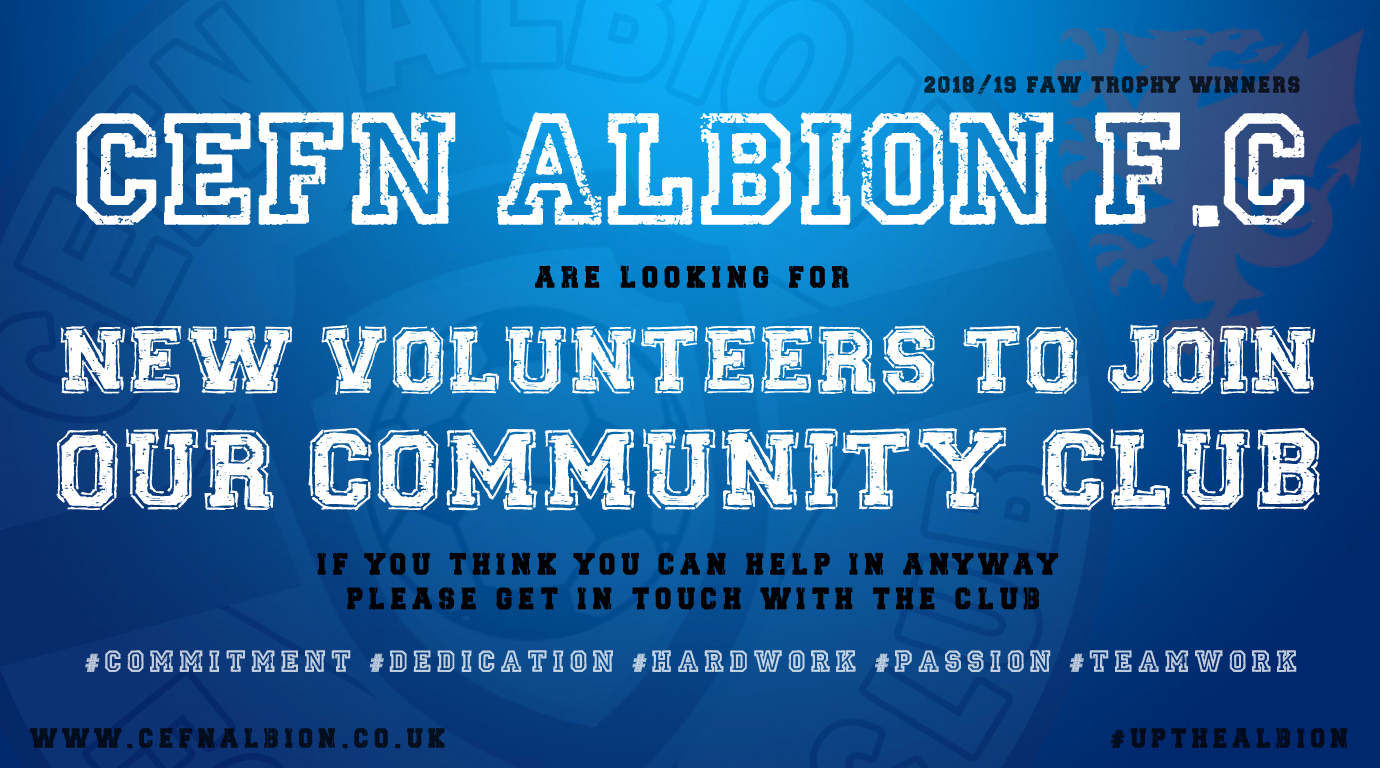 Volunteers wanted | Come & join Cefn Albion