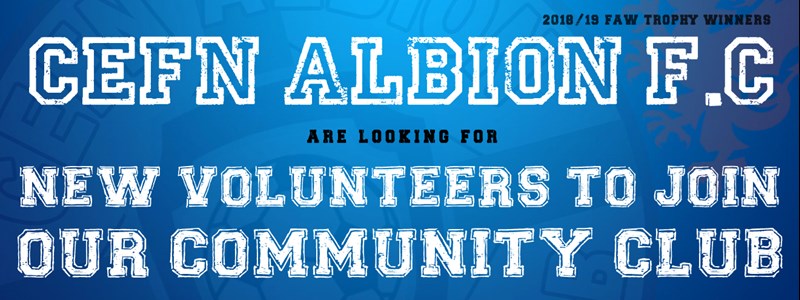 Volunteers wanted | Come & join Cefn Albion