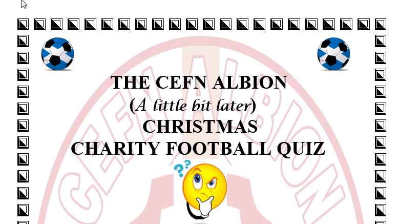 Christmas Quiz - Better late than never