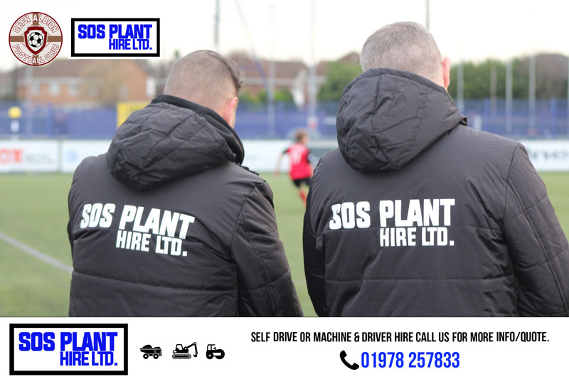 Sos Plant Hire Ltd Sponsors New First Team Winter Coats